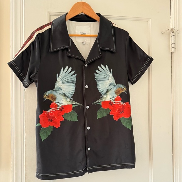 Profound Aesthetic  Flying Birds Short Sleeves Shirt - Picture 3 of 11